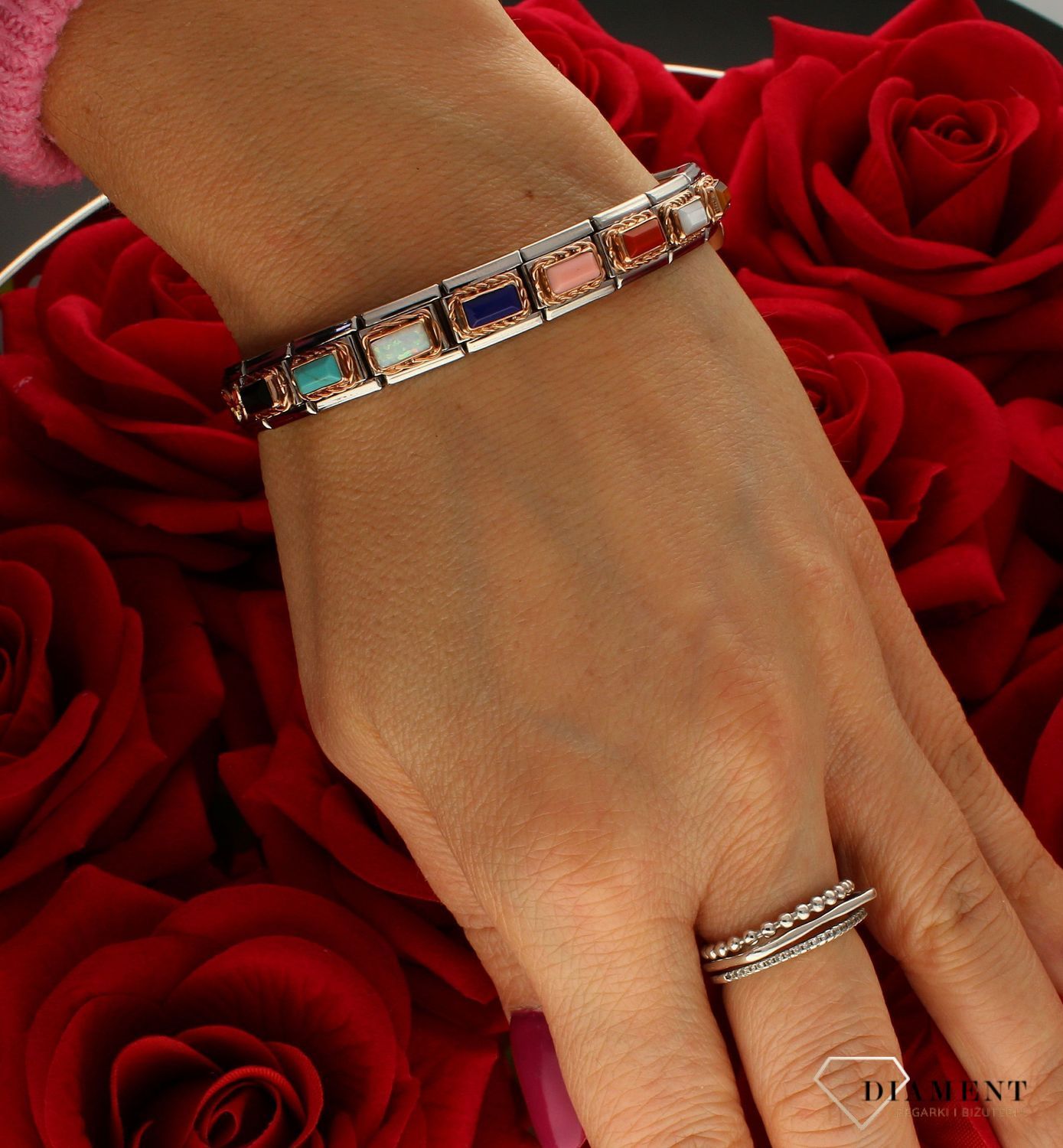 Nomination - Link 9K Rose Gold Opal 430512 07..jpg